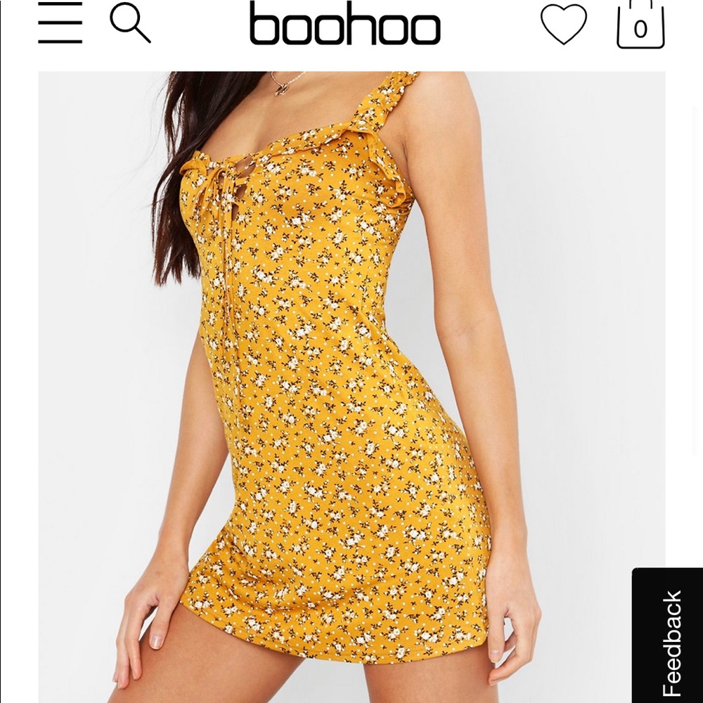 Floral boohoo dress